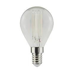 Filamentlamp druppelvorm WHITE P45 E14 6,5W 810lm 4000K 320° CRI 80-89 