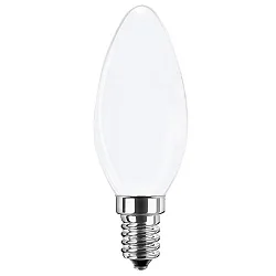 Filamentlamp kaarsvorm WHITE C35 E14 6,5W 810lm 4000K 320° CRI 80-89 