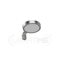 Spiegelarmatuur ON-TOP down, CCT Switch GX53 IP44, zilveren blad