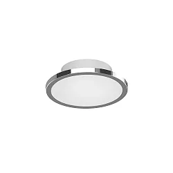 Plafondarmatuur AQUA DISK-1 / 147MM 1-vlams, CCT Switch, schakelbaar GX53 IP44, chroom, glanzend 