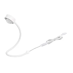 Tafelarmatuur POWERLENS SNAKE buigbare GX53 IP20, mat, gesatineerd, wit