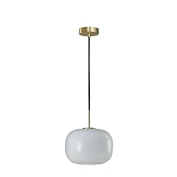 Pendelarmatuur CUSCINO MEDIUM E27 IP20, messing, zwart