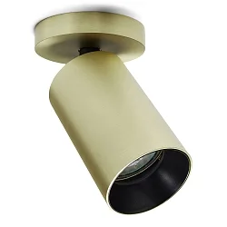 Spot SPOTON CIRCLE 1 draaibaar, roteerbaar GU10 IP20, messing