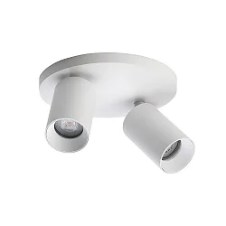 Plafondarmatuur SPOTON CIRCLE 2 2-vlams GU10 IP20, wit