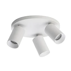Plafondarmatuur SPOTON CIRCLE 3 3-vlams GU10 IP20, wit