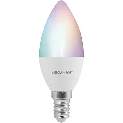 LED lamp kaarsvorm MATTER C35 RGB+CCT+DIM CCT Switch, RGBW, Matter bestuurbaar C35 mat E14 4