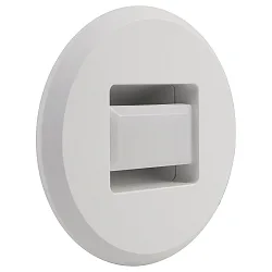 Wandinbouwarmatuur TINA ROUND rond, roteerbaar, direct / indirect, schakelbaar IP20, wit 