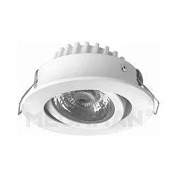 Inbouwarmatuur RICO HR draaibaar, dimbaar IP44, wit dimbaar 6,5W 500lm 2800K 36° 36° CRI 95