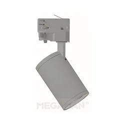 3-fase spot MORA instelbaar, met adapter GU10 IP20, zilver 