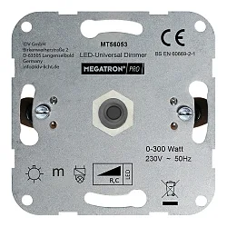LED dimmer zonder randstroken, zilver