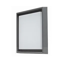 Wand- en plafondarmatuur QUADRO L groot IP54, antraciet 