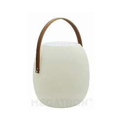 loudspeaker SPIKA SOUNDLIGHT RGBW, with accumulator, Bluetooth controllable, with lighting IP44, white dimmable