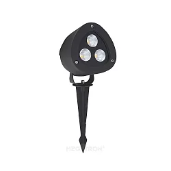 Inbouwarmatuur GARTIA L up down, hoekig, schakelbaar IP65, zwart  20W 2200lm 3000K 24° 24° CRI >80