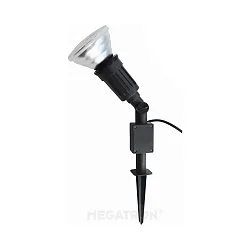 Lamp met grondpen CAPPI 1-vlams E27 IP65, zwart dimbaar