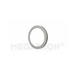 Magnetic decoring COVER UP for LED ceiling luminaire PANO DIM CCT ROUND, brushed steel, for Ø 21.9cm (MT76112)