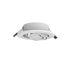 recessed luminaire PLANEX + POWERLENS 60° flat, swivelling, with lens optics GX53 IP20, white  4