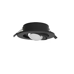 recessed luminaire PLANEX + POWERLENS 60° flat, swivelling, with lens optics GX53 IP20, black  4