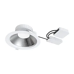 Plafondinbouwarmatuur FILA DALI FR 90° Ø 225MM rond, stijf, DALI aanstuurbaar, schakelbaar IP54, wit mat