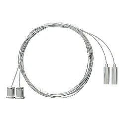 toebehoren Touwophanging TIBIA 2-voudig, zilver 200cm