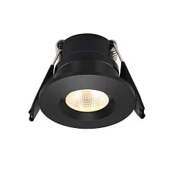 Plafondinbouwarmatuur LED MINI SPOT 30R 350MA plat, stijf, schakelbaar IP20, zwart dimbaar