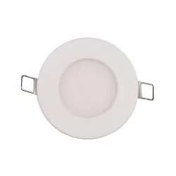 Inbouwdownlight LED PANEL FLAT 85 R SCCT DIM C rond, CCT Switch IP44, wit dimbaar