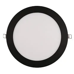 recessed downlight LED PANEL FLAT 225 R SCCT MP flat, switchable, multipower IP44, black 