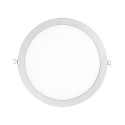 recessed downlight LED PANEL FLAT 300 R 830 350MA PRISM round, UGR < 19, excl. LED driver IP20, mat, titanium dimmable