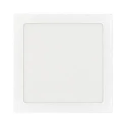 Onbouwdownlight LED PANEL FLAT 220 Q SCCT MP hoekig, CCT Switch, schakelbaar, multipower IP44, wit 