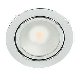 LED funiture built-in downlight N 5020 COB (3 pc. + accessories), 3x 3.3W 3000K, fixed optics, chrome