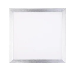 Recessed LED luminaire LED PANEL FLAT Q1, aluminum, 18W, neutral white, 1-10V dimmable
