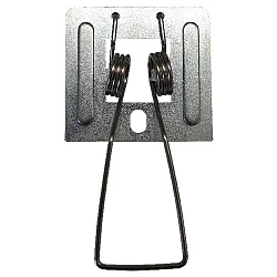 Accessories for LED PANEL QS 28/40W oder R1S/R2S/R3S 38W, mounting springs with crews (2pc.), gray