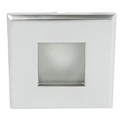 Recessed outdoor luminaire WT 50 Q, IP65 on front, Ø 8.6cm, GX5.3 max. 50W, matt chrome