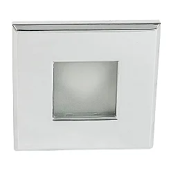 Recessed outdoor luminaire WT 50 Q, IP65 on front, Ø 8.6cm, GX5.3 max. 50W, chrome