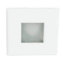 Recessed outdoor luminaire WT 50 Q, IP65 on front, Ø 8.6cm, GX5.3 max. 50W, matt white