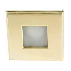 Recessed outdoor luminaire WT 50 Q, IP65 on front, Ø 8.6cm, GX5.3 max. 50W, gold