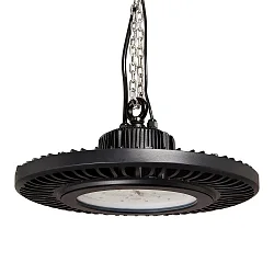 Halstraler LED HIGH BAY 115 slagvast IP65, zwart dimbaar