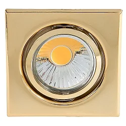 Downlight D 3830 Q draaibaar IP20, goud dimbaar