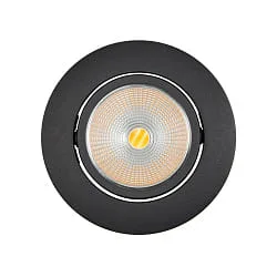 Downlight 5068 ECO FLAT SCCT 38° DIM C rond, draaibaar, CCT Switch IP40, zwart mat dimbaar