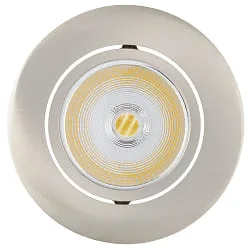 Downlight 5068 ECO FLAT SCCT 38° DIM C rond, draaibaar, CCT Switch IP40, nikkel geborsteld dimbaar