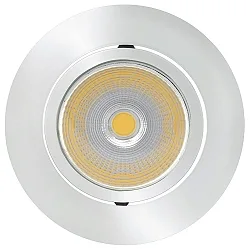 Recessed LED spot 5068 ECO FLAT, round, 350mA, 8W 3000K 700lm 24°, CRi>90, dimmable, chrome