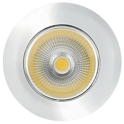 Recessed LED spot 5068 ECO FLAT, IP44, round, 350mA, 8W 4000K 750lm 38°, CRi>90, dimmable, chrome