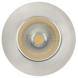 Recessed LED spot 5068 ECO FLAT, IP44, round, 350mA, 8W 3000K 700lm 38°, CRi>90, dimmable, brushed nickel