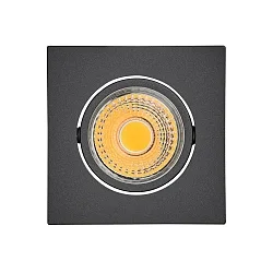 Downlight A 5068Q T FLAT hoekig, draaibaar, dimbaar IP40, zwart mat dimbaar