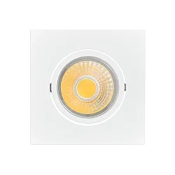 Recessed LED downlight A 5068Q T FLAT, 8.8 x 8.8cm, COB, 8W 4000K 38°, swivelling, white