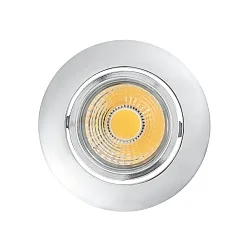 Recessed LED downlight A 5068 T FLAT, Ø 8.8cm, COB, 8W 4000K 38°, swivelling, chrome