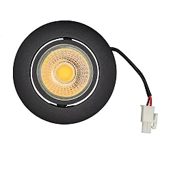Downlight A 5068 T FLAT draaibaar, dimbaar IP40, gepoedercoat, zwart mat dimbaar