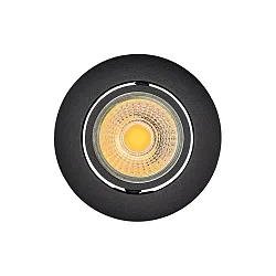 Downlight A 5068 T FLAT rond IP40, zwart mat dimbaar