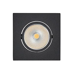 Downlight 5068Q ECO FLAT BIO hoekig IP40, zwart mat dimbaar