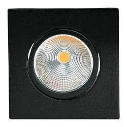 Downlight 5068Q ECO FLAT TUN hoekig IP40, zwart mat 