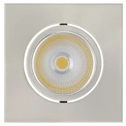 Downlight 5068Q ECO FLAT TUN hoekig IP40, nikkel geborsteld 